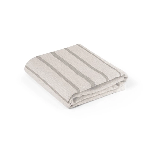 gris claro CAPLAN. Toalla multifuncional (260 g/m²) fabricada en algodón ligero y resistente (90%) y algodón reciclado (10%)