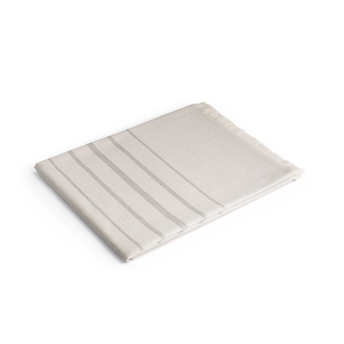 gris claro CAPLAN. Toalla multifuncional (260 g/m²) fabricada en algodón ligero y resistente (90%) y algodón reciclado (10%)
