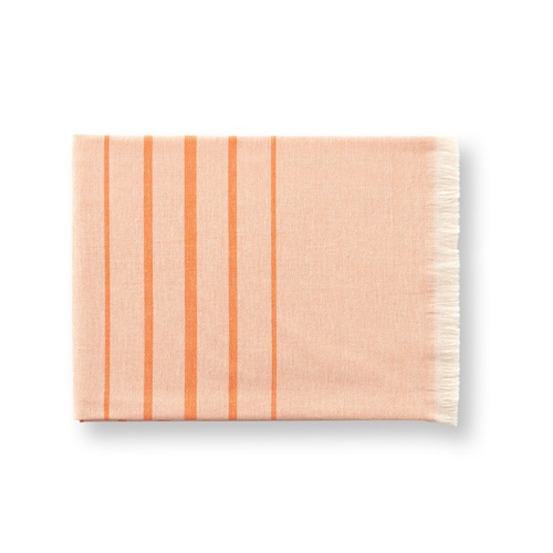 orange CAPLAN. Toalla multifuncional (260 g/m²) fabricada en algodón ligero y resistente (90%) y algodón reciclado (10%)