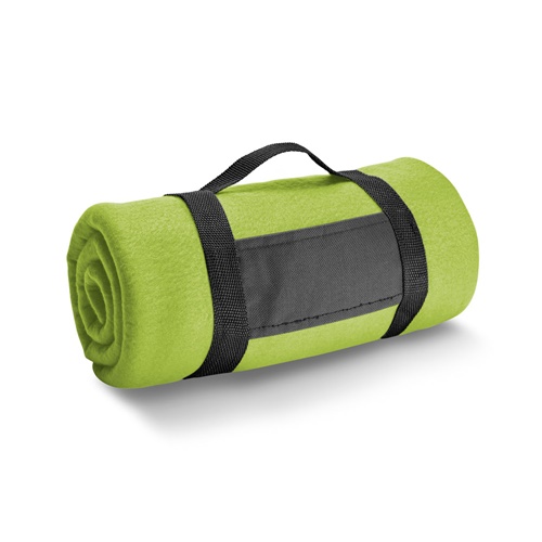 verde claro THORPE. Manta polar con asa desmontable (180 g/m²)