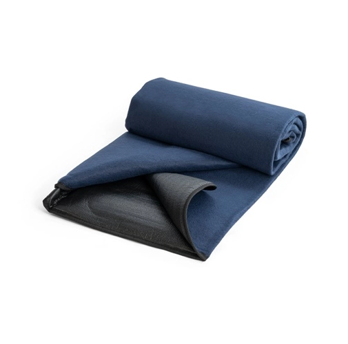 blue RILEY. Manta polar con asa de transporte y solapa (180 g/m²)