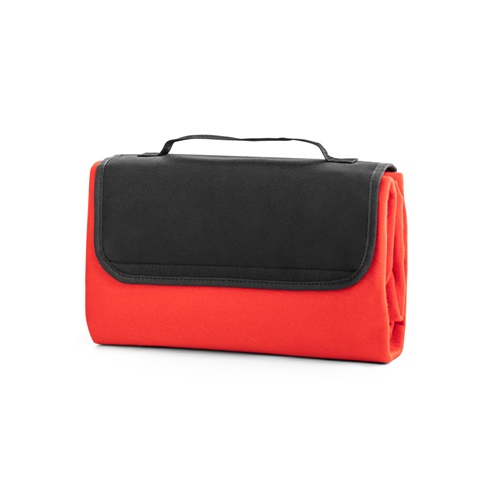 red RILEY. Manta polar con asa de transporte y solapa (180 g/m²)