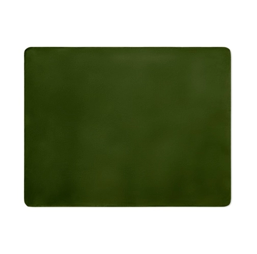 verde oscuro GALLIOT. Manta polar (180 g/m²) en poliéster reciclado (100% rPET)