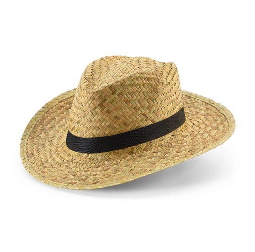 JEAN POLI. Sombrero de paja natural