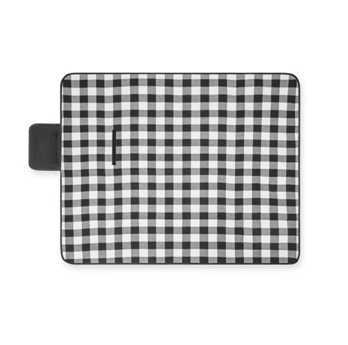 black RILEY II. Manta de picnic forrada en EPE (180 g/m²)