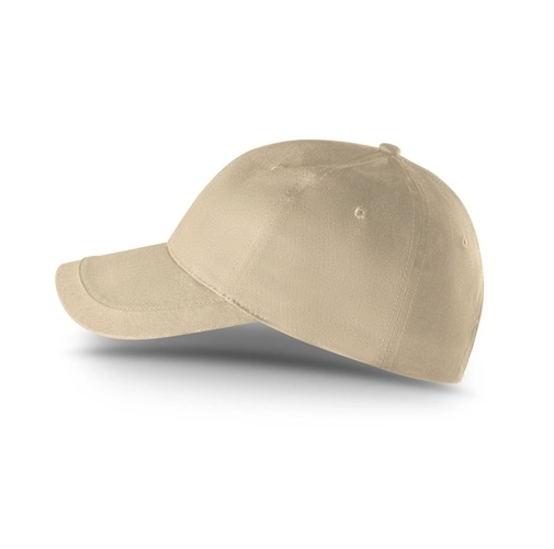 beige RYAN. Gorra confeccionada en algodón cepillado (65% reciclado)