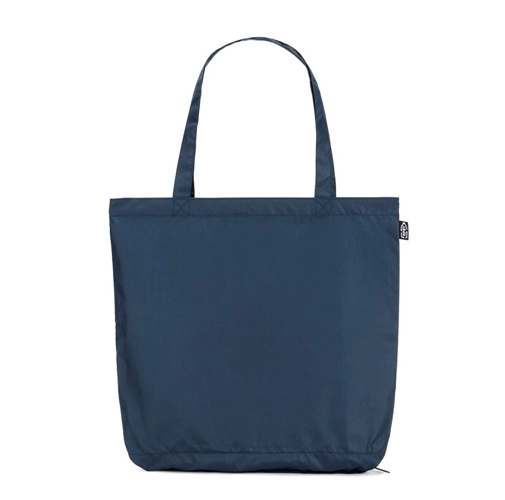 blue SKYLAR. Paraguas 2 en 1 con bolsa de compra de poliéster reciclado incluida