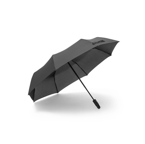 black GUSTAVO. Paraguas poliéster reciclado (100% rPET) 190T \