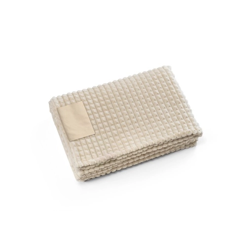 beige CELINE. Manta de poliéster reciclado (100% rPET) con detalle cosido para personalizar