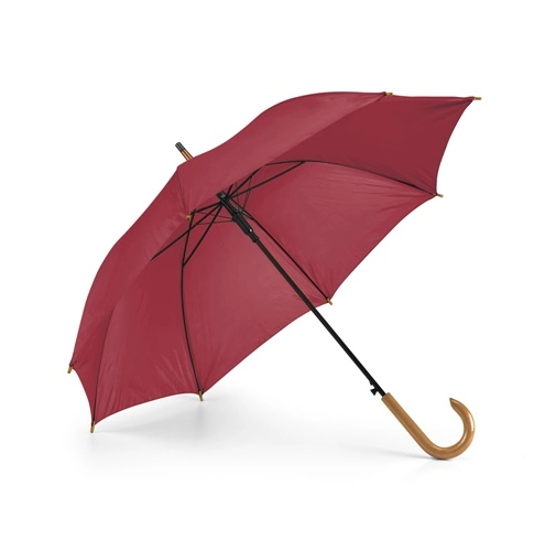burdeos PATTI. Paraguas de poliéster 190T con apertura automática