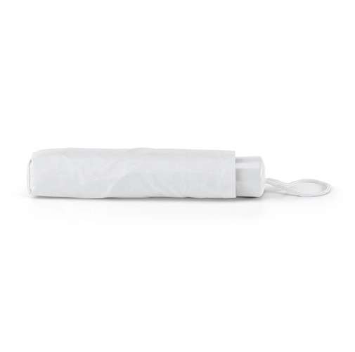 white MARIA. Paraguas plegable de poliéster 190T