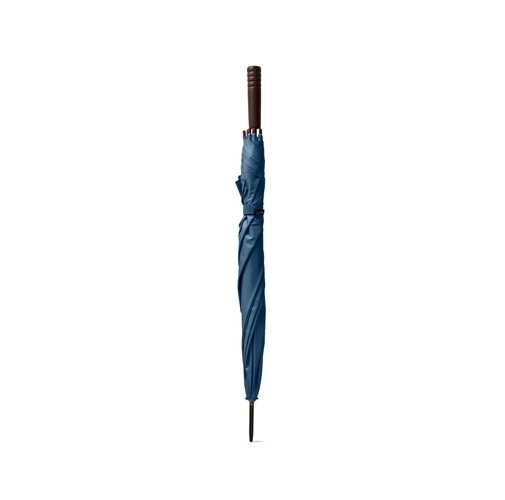 blue APOLO. Paraguas fabricado en pongee poliéster reciclado (100% rPET) con apertura automática