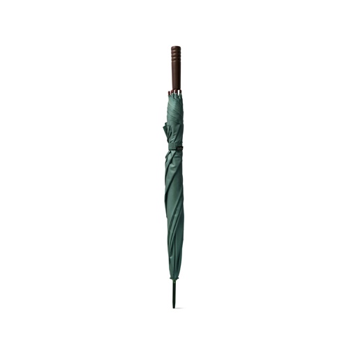 verde oscuro APOLO. Paraguas fabricado en pongee poliéster reciclado (100% rPET) con apertura automática