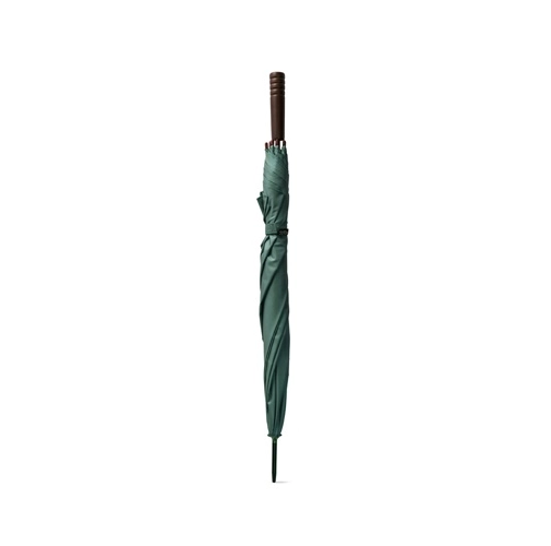 verde oscuro APOLO. Paraguas fabricado en pongee poliéster reciclado (100% rPET) con apertura automática
