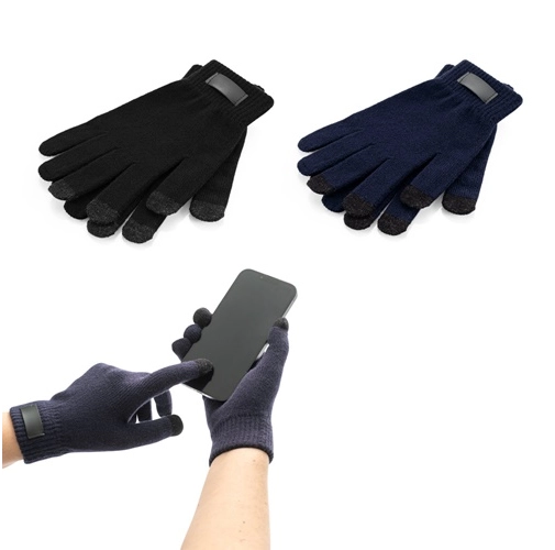 BURROW. Guantes de poliéster reciclado (100 % rPET) con puntas táctiles
