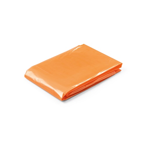 orange SANDRA. Poncho chubasquero
