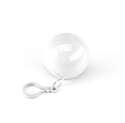 white ISABEL. Poncho chubasquero