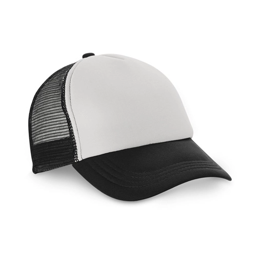 black NICOLA. Gorro de poliéster y malla (150 g/m²)