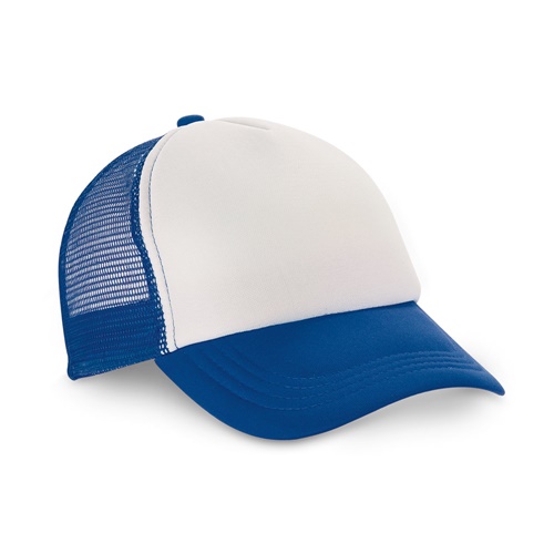 azul royal NICOLA. Gorro de poliéster y malla (150 g/m²)