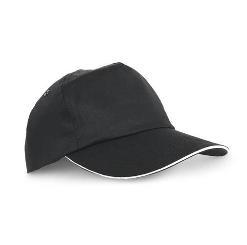 black CLAIRE. Gorra sandwich de 100% poliéster