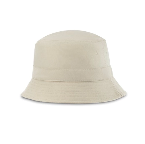 beige JOSEPH. Gorro tipo bob en lienzo de algodón y poliéster (220 g/m²)