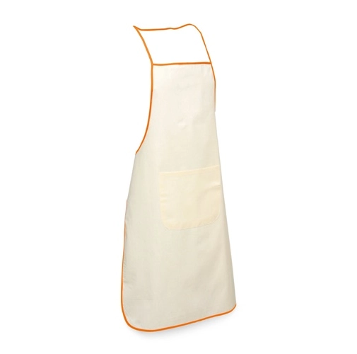 orange CHILLI. Delantal 100% algodón (105 g/m²)