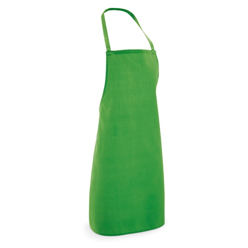 verde claro CURRY. Delantal en algodón y poliéster (180 g/m²)