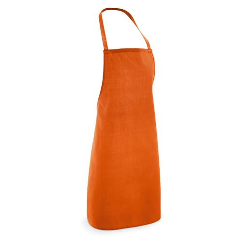 orange CURRY. Delantal en algodón y poliéster (180 g/m²)