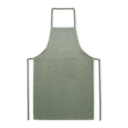 verde oscuro ZIMBRO. Delantal con algodón reciclado (140 g/m²)