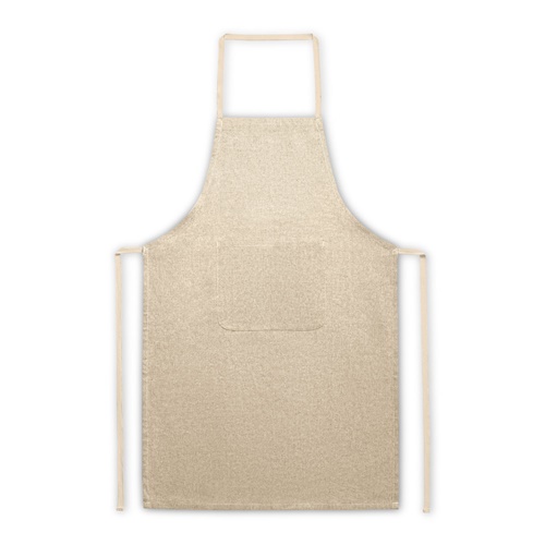 natural ZIMBRO. Delantal con algodón reciclado (140 g/m²)