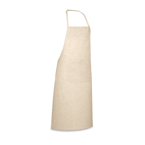 natural ZIMBRO. Delantal con algodón reciclado (140 g/m²)