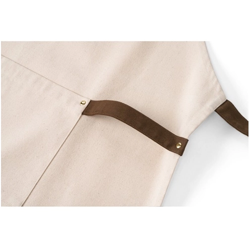 HOLM. Delantal de lona 100% algodón (320 g/m²) con detalles metálicos