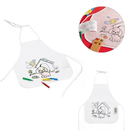 NILO. Delantal infantil para colorear en tejido sin tejer (80 g/m²)