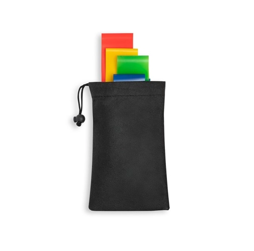 BURPEE. Juego de bandas elásticas de resistencia con bolsa de tela no tejida