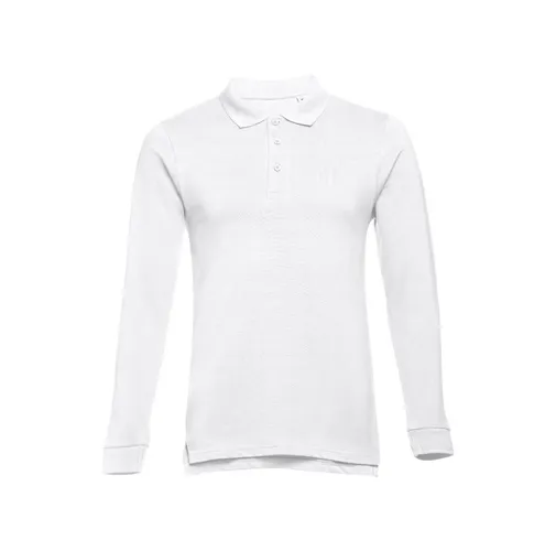white THC BERN WH 3XL. Polo de manga larga para hombre