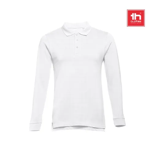 THC BERN WH 3XL. Polo de manga larga para hombre