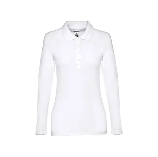 white THC BERN WOMEN WH. Polo de manga larga para mujer