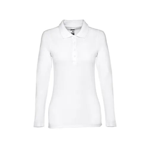 white THC BERN WOMEN WH. Polo de manga larga para mujer