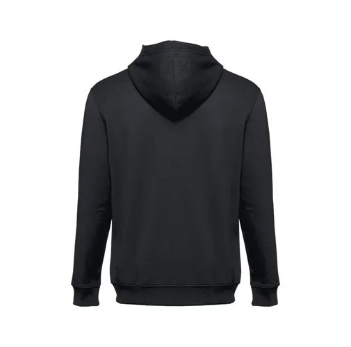 black THC AMSTERDAM. Sudadera para hombre, con cremallera y capucha