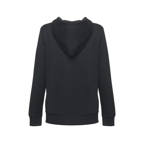 black THC AMSTERDAM WOMEN. Sudadera para mujer, con cremallera y capucha