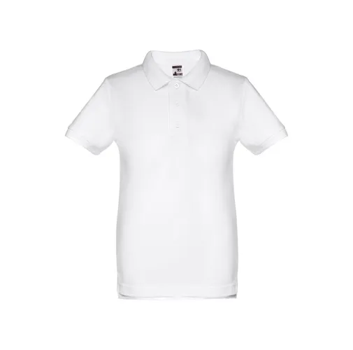 white THC ADAM KIDS WH. Polo de niños unisex