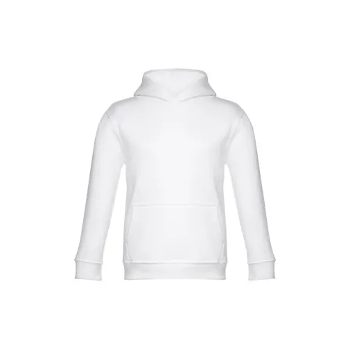 white THC PHOENIX KIDS WH. Sudadera unisex para niños, con capucha
