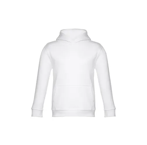 white THC PHOENIX KIDS WH. Sudadera unisex para niños, con capucha
