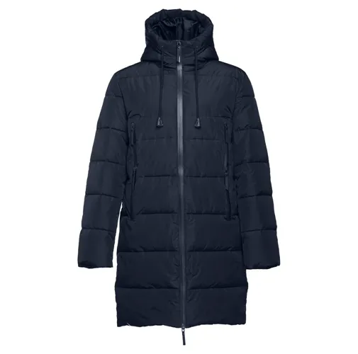 black THC BRUSSELS. Parka unisex acolchada