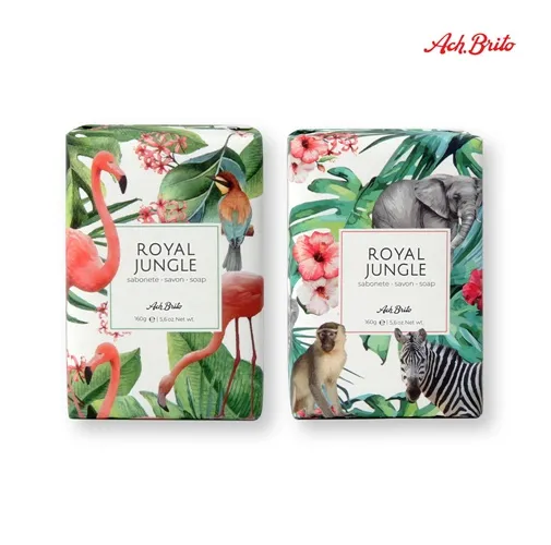 ROYAL JUNGLE. Jabones enriquecidos con arcilla verde (160g)