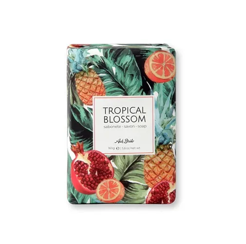 orange TROPICAL BLOSSOM. Jabones enriquecidos con aceite de oliva (160g)