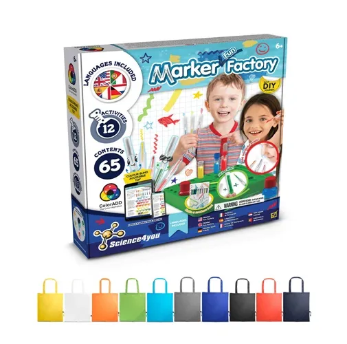 DIY PEN FACTORY KIT II. KIT EDUCATIVO SUMINISTRADO CON UNA BOLSA DE REGALO PLEGABLE DE 190T