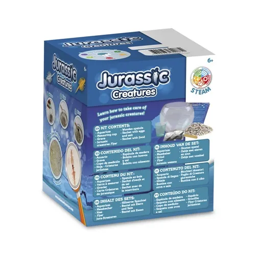 natural Jurassic Pets Kit II. Juego educativo suministrado con una bolsa de regalo de papel kraft (115 g/m²), fabricado con material certificado FSC™ y otros materiales controlados