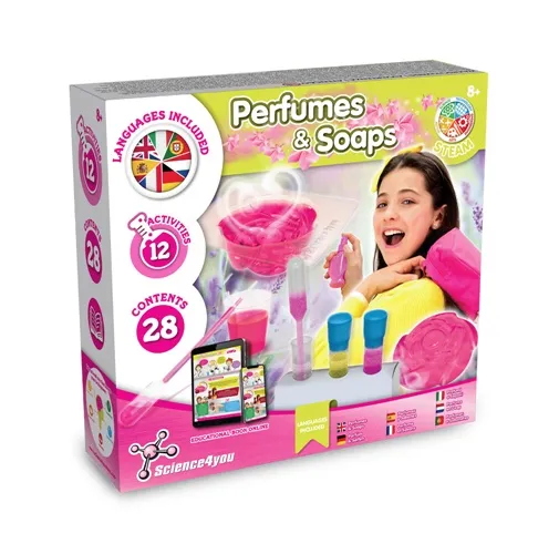 black Perfume & Soap Factory Kit V. Juego educativo suministrado con una bolsa de regalo plegable de 190T