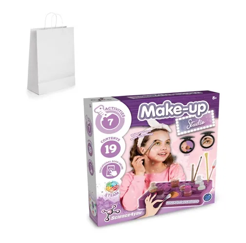 Makeup Studio Kit III. Kit educativo suministrado con una bolsa de regalo de papel kraft (100 g/m²)